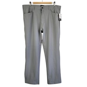 NWT SPLIT CO. Men's Tech Pants Grey Stretch Breathable Golf Eco 38